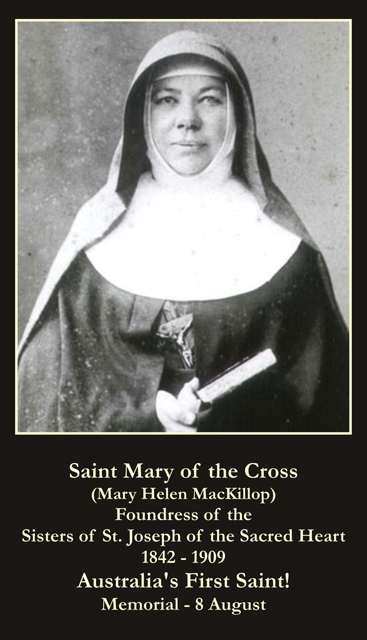 St. Mary MacKillop Prayer Card